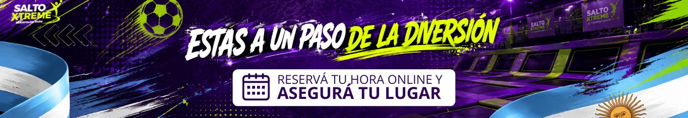 Salto Xtreme, trampoline park: estás a un paso de la diversión. Reservá tu hora online y asegurá tu lugar.